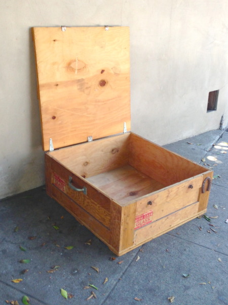 vintage square wooden box