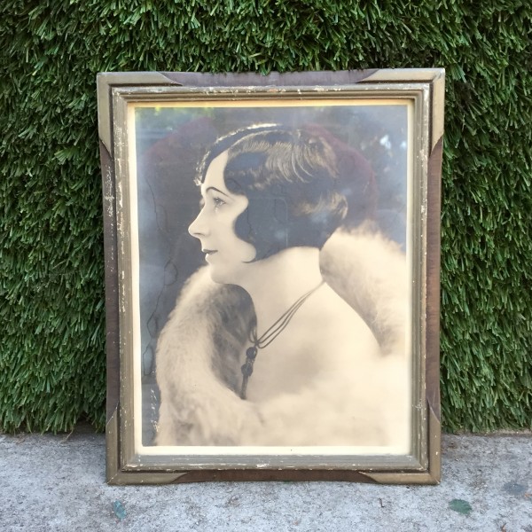 vintage framed portrait
