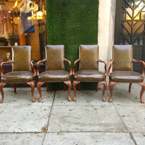 set of 4 dining armchairs