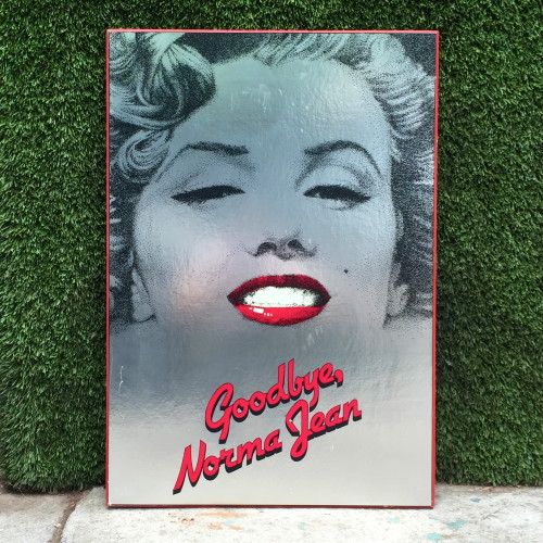 metallic ‘goodbye norma jean’ poster