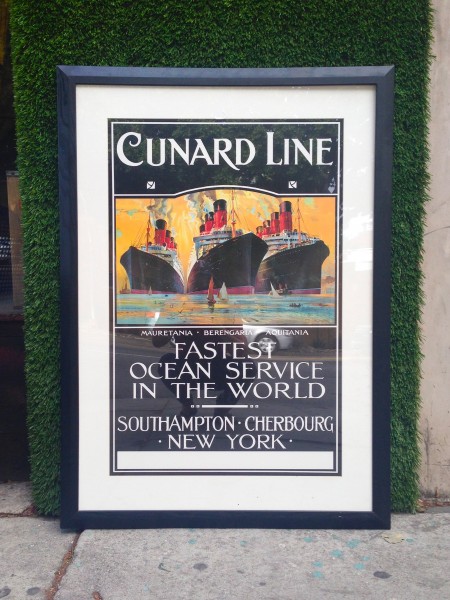 framed cunand line poster