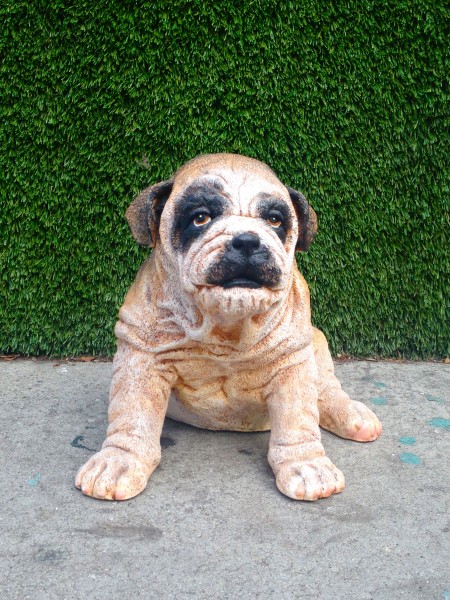 ceramic english bulldog puppy
