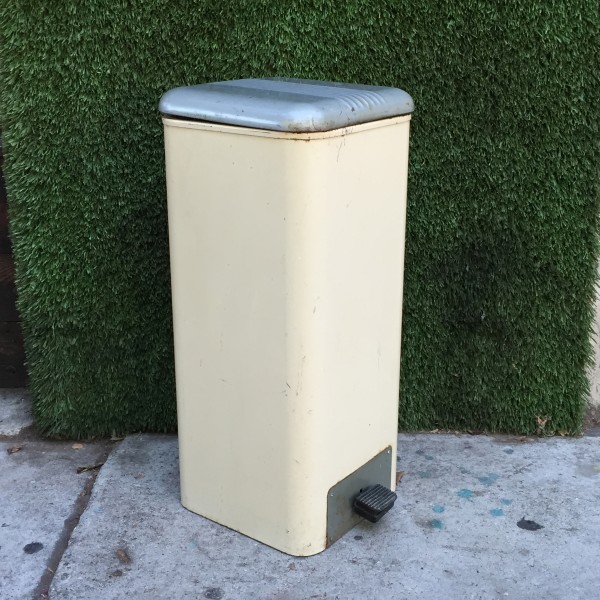 vintage trash can