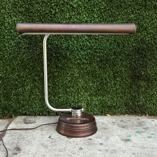 vintage brown desk lamp