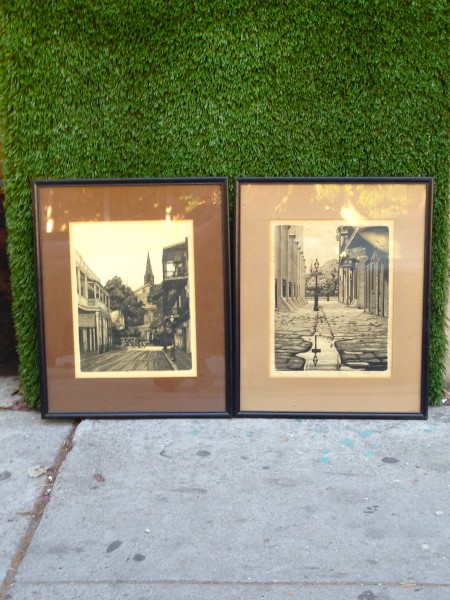 vintage sepia prints framed