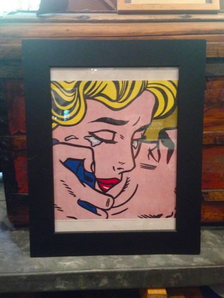 lichtenstein framed art