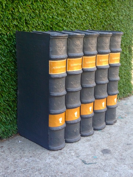 set of faux decorative books