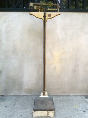 tall vintage scale