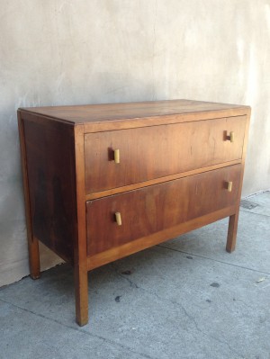 mid century 2-drawer dresser