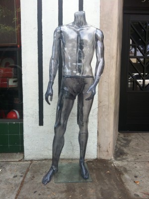 clear male mannequin