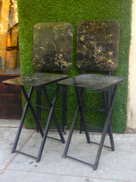 set of 4 retro tv tables