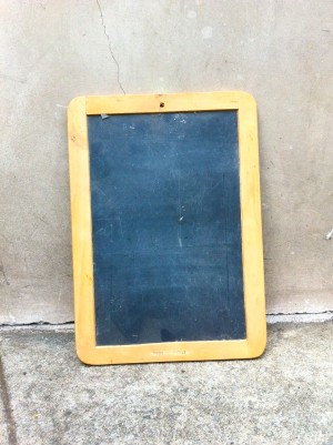 small framed chalkboard