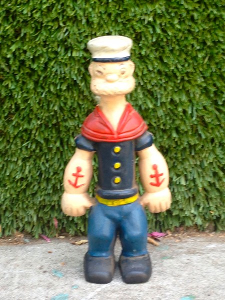 vintage cast iron popeye