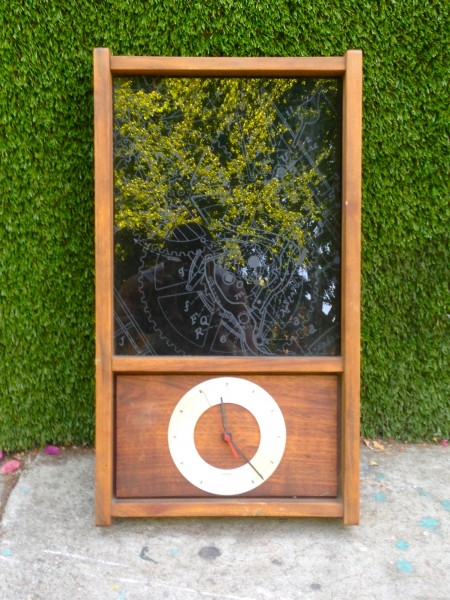 mid century wall hanging clock