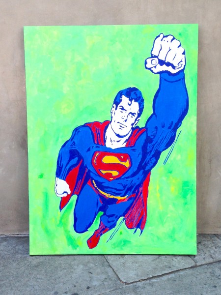 superman painting
