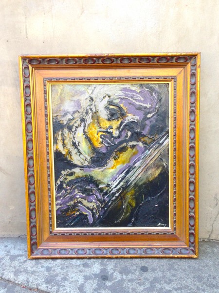 abstract metal painting