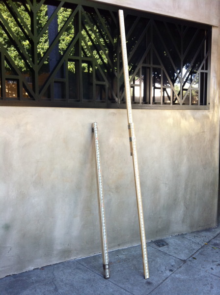 2 big adjustable vintage rulers