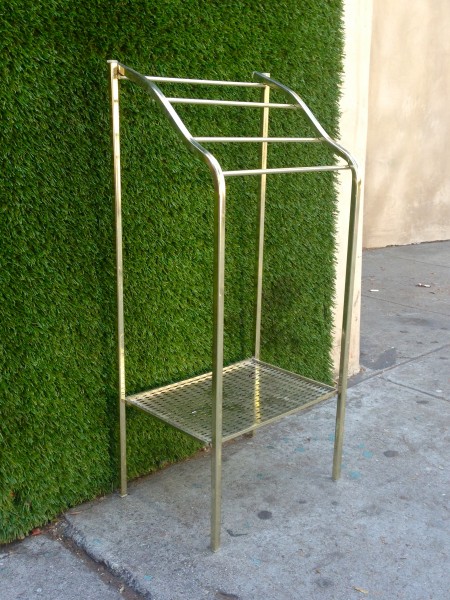 vintage towel rack with shelf