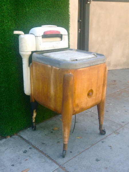 vintage maytag washer on casters