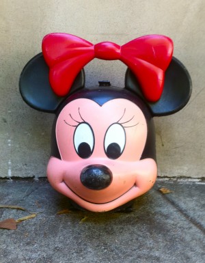 vintage minnie mouse lunch box with thermus