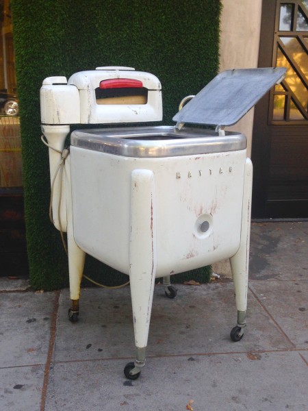 white vintage washer
