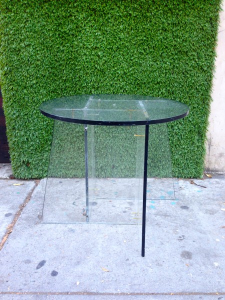 lucite side table