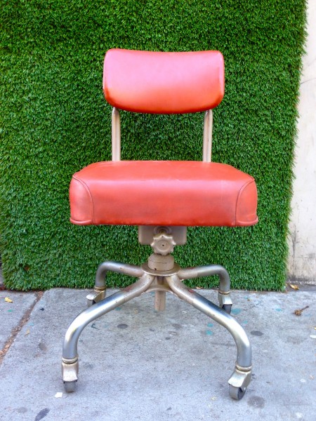 orange desk chair