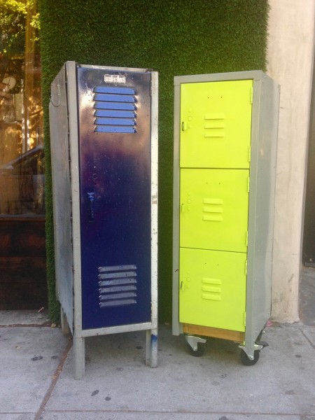 colorful vintage lockers