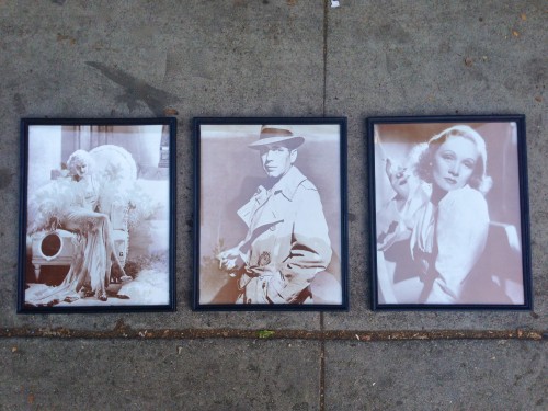framed vintage photos of legendary actors