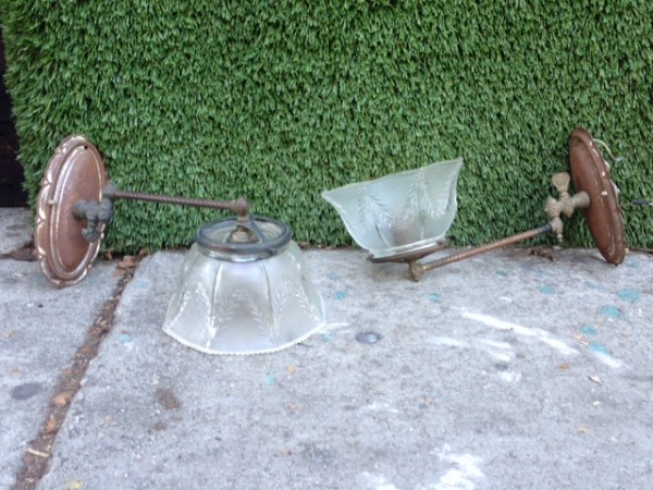 vintage wall light fixtures with glass shades